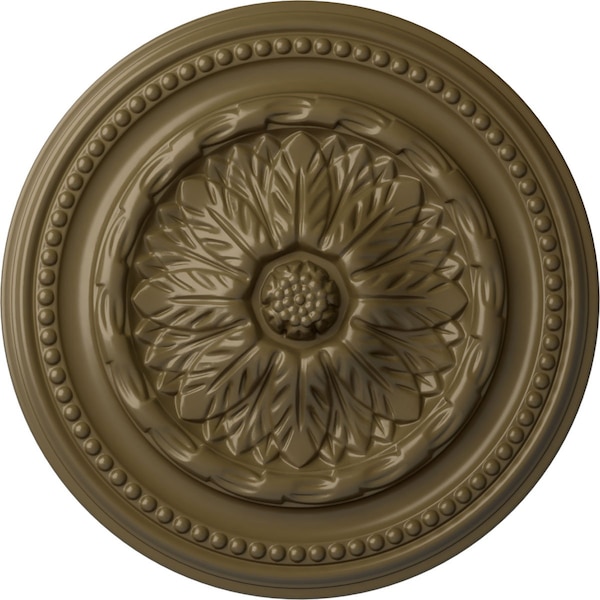 Ekena Millwork Chester Ceiling Medallion (Fits Canopies up to 2 1/4"), 15 3/4"OD x 1 7/8"P, Mississippi Mud CM15CHMMF - main
